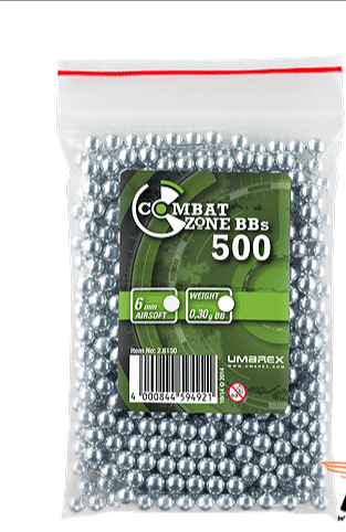 Combat Zone Quality Alu BB 6mm 0.30 g SLV 500 PCS Bag